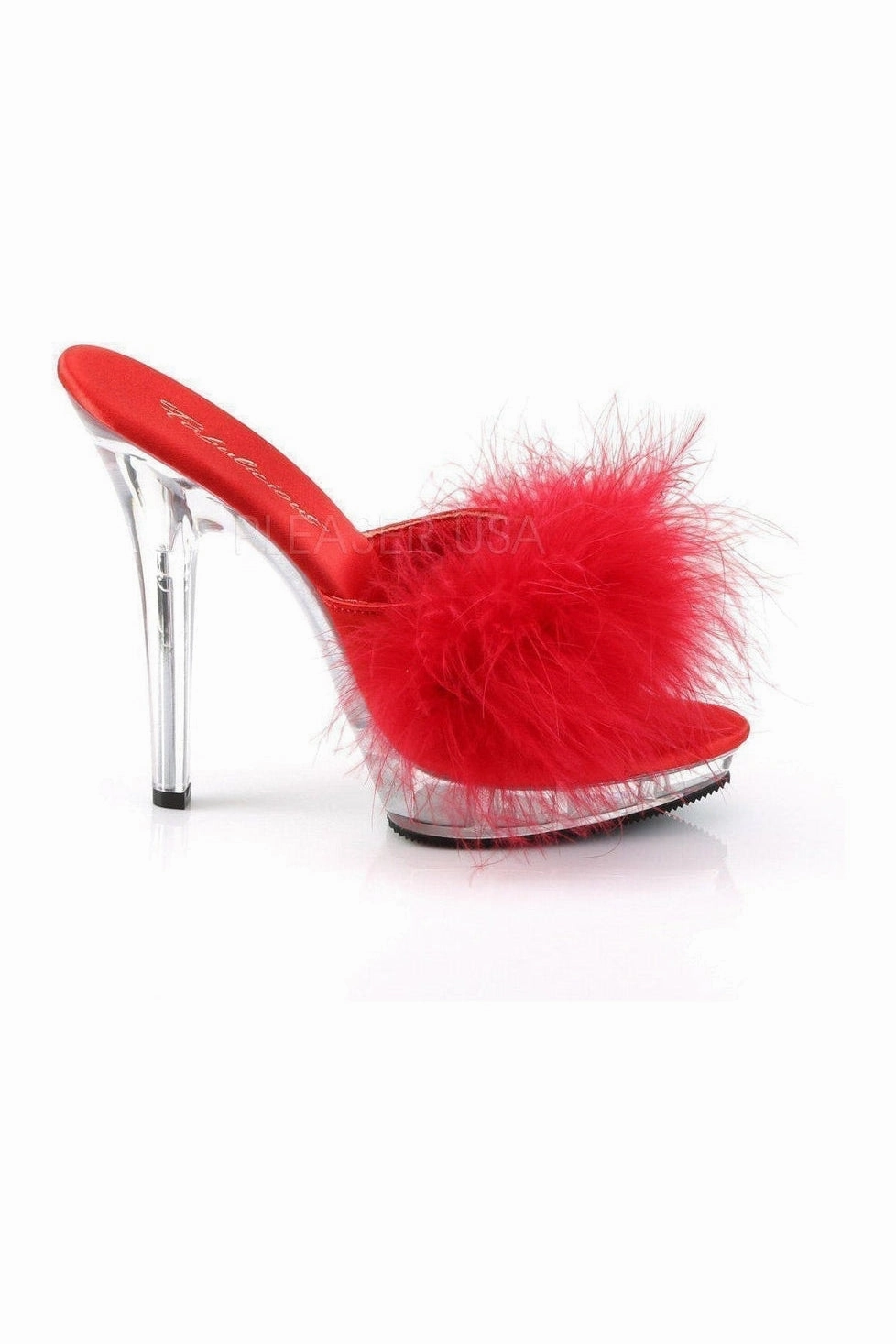 LIP-101-8 Mule | Clear Genuine Satin