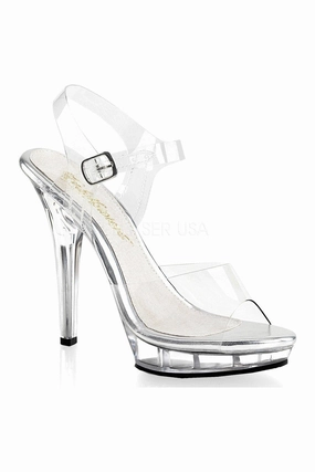 LIP-108 Sandal | Clear Vinyl