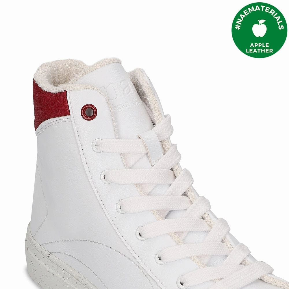 London Unisex Piatex & Apple Leather Vegan Sneakers | Red