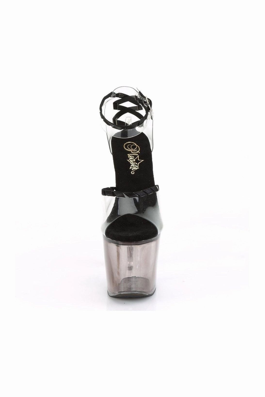 LOVESICK-712T Exotic Sandal | Clear Vinyl