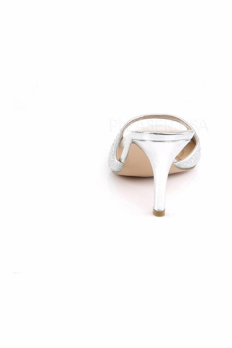 LUCY-01 Slide | Silver Fabric