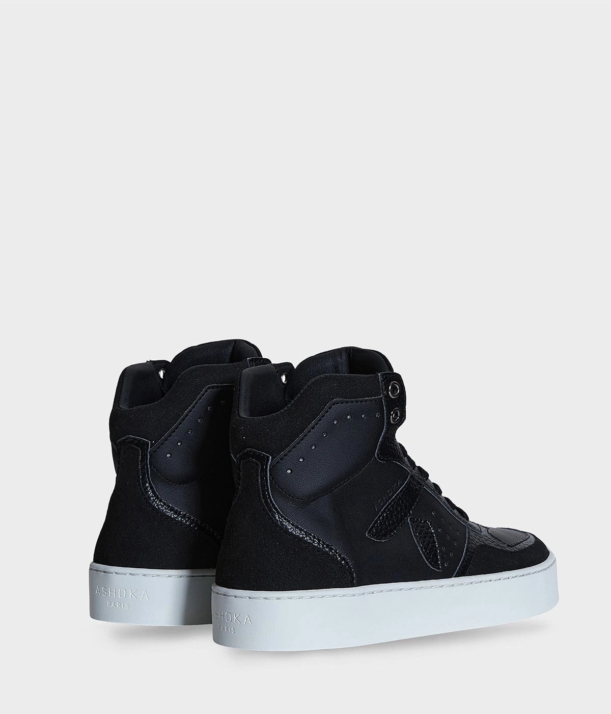 Mateo Unisex Biosourced & Recycled High-Top Sneakers | Black