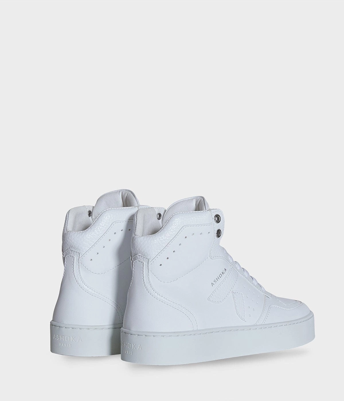 Mateo Unisex Biosourced & Recycled High-Top Sneakers | White