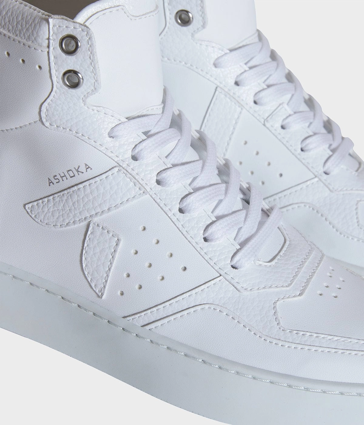 Mateo Unisex Biosourced & Recycled High-Top Sneakers | White