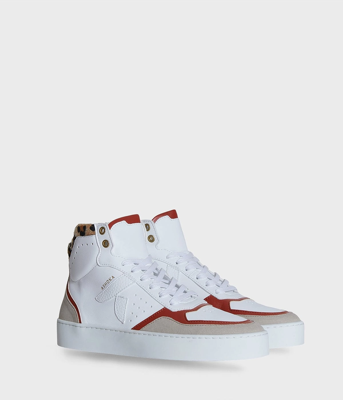 Mateo Women's Biosourced & Recycled High-Top Sneakers | Leopard