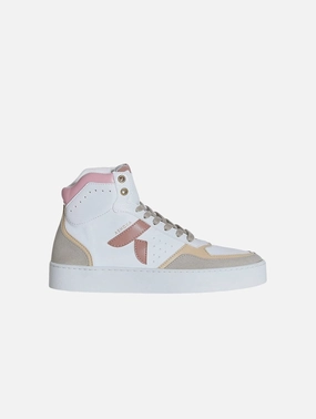 Mateo Women's Biosourced & Recycled High-Top Sneakers| Pink Trio