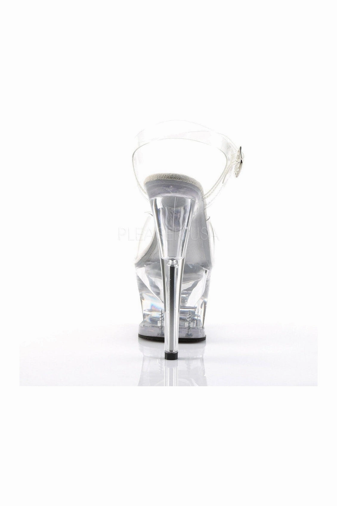 MOON-708 Platform Sandal  | Clear Vinyl
