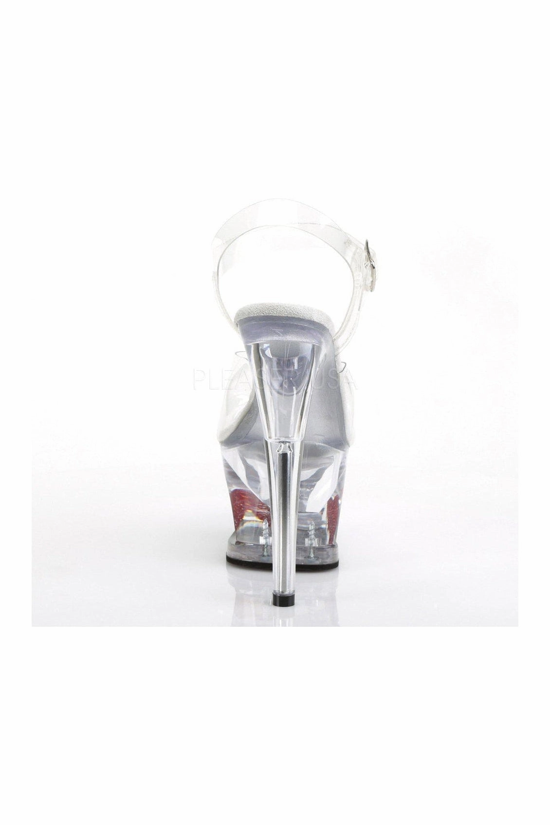 MOON-708HRS Platform Sandals | Clear Vinyl