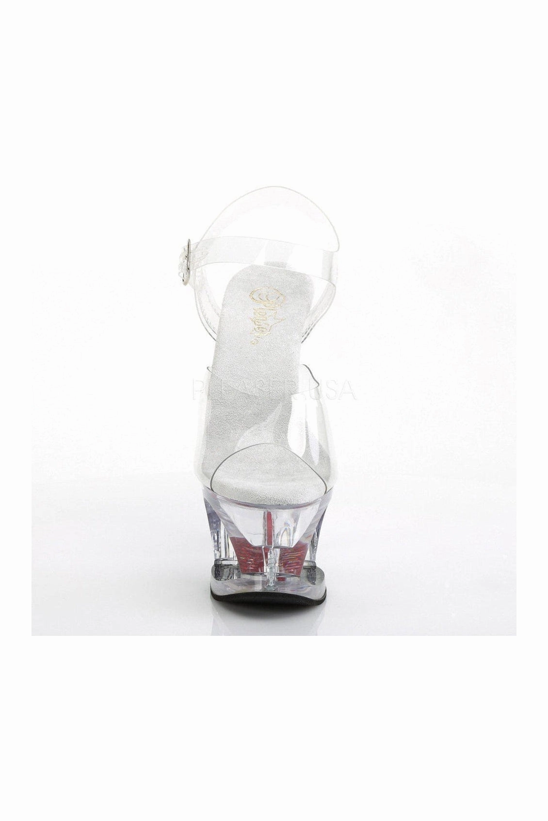 MOON-708HRS Platform Sandals | Clear Vinyl