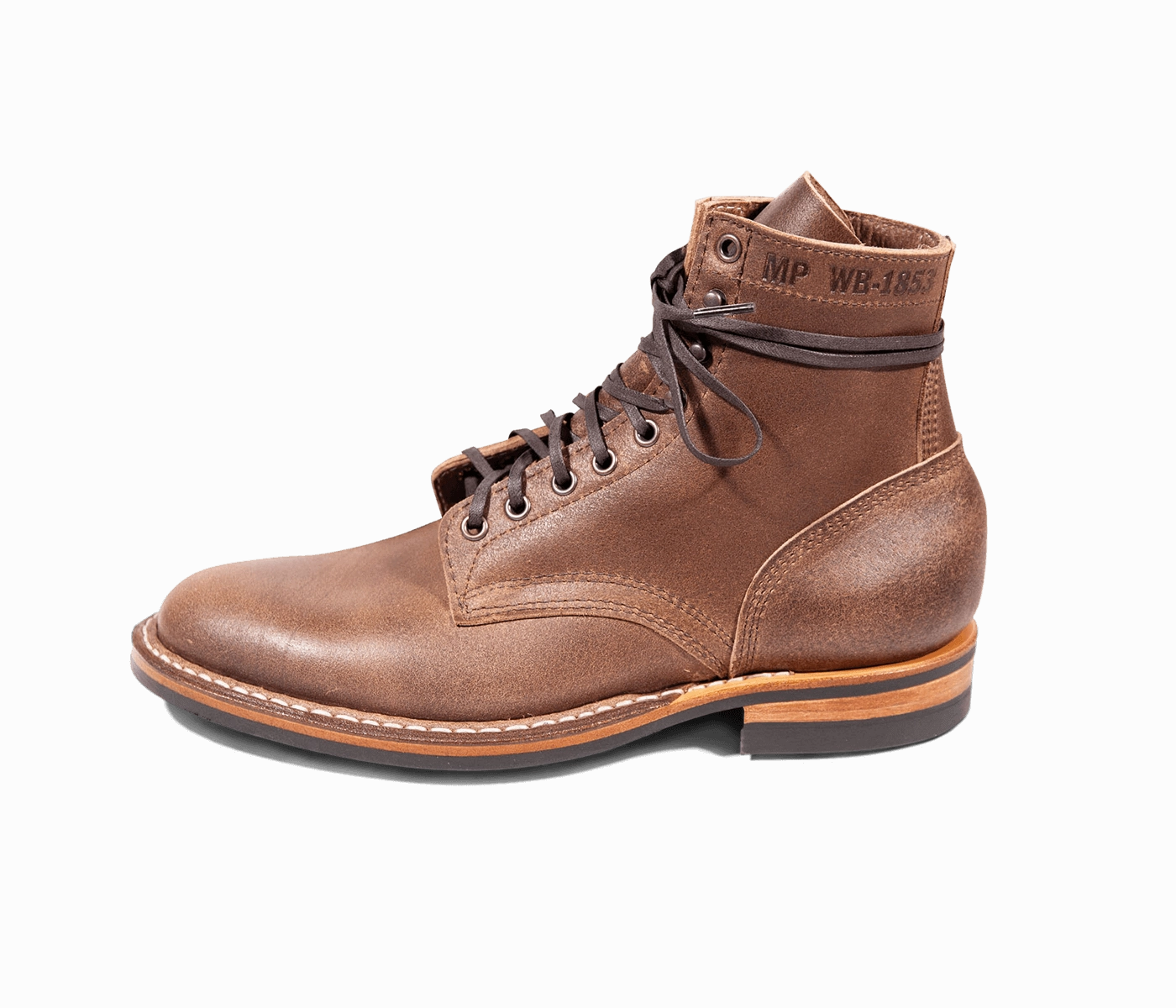 MP-Sherman Plain Toe (Dainite Sole) - Waxed Flesh