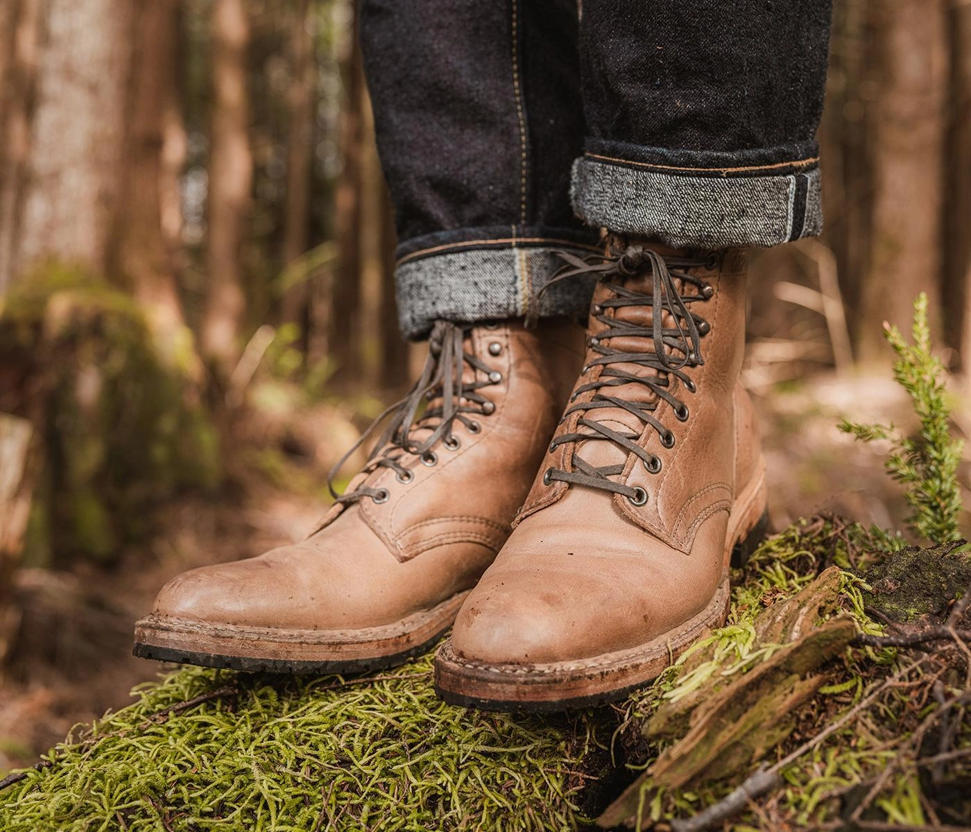 MP-Sherman Plain Toe (Dainite Sole) - Waxed Flesh