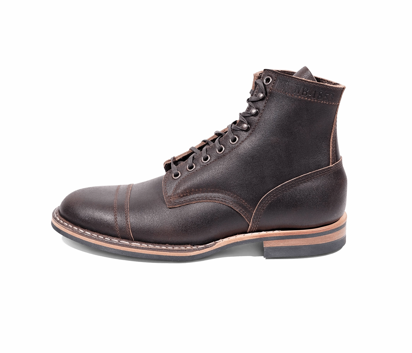 MP-Sherman Toe Cap (Dainite Sole) - Waxed Flesh