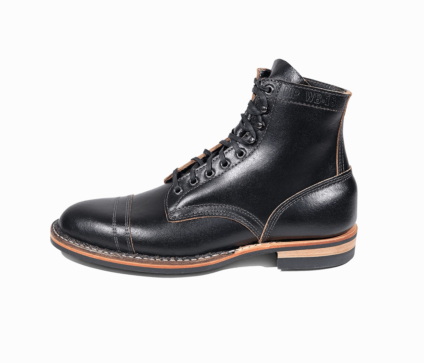 MP-Sherman Toe Cap (Dainite Sole) - Waxed Flesh