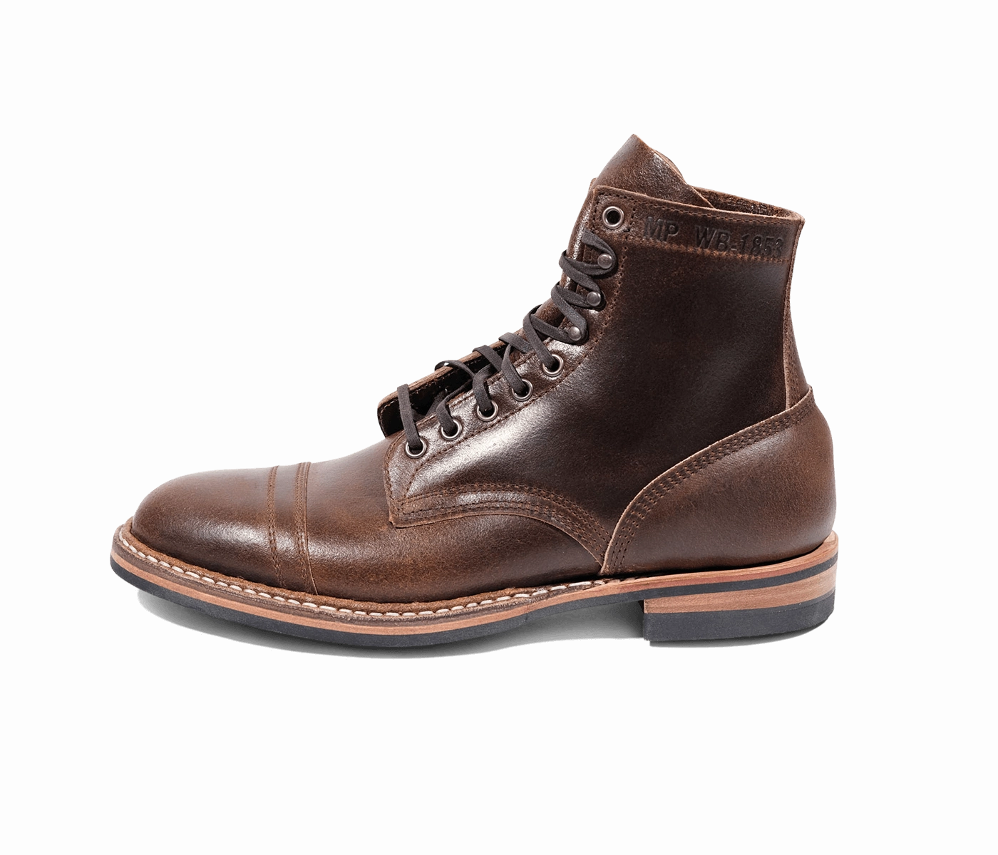 MP-Sherman Toe Cap (Dainite Sole) - Waxed Flesh