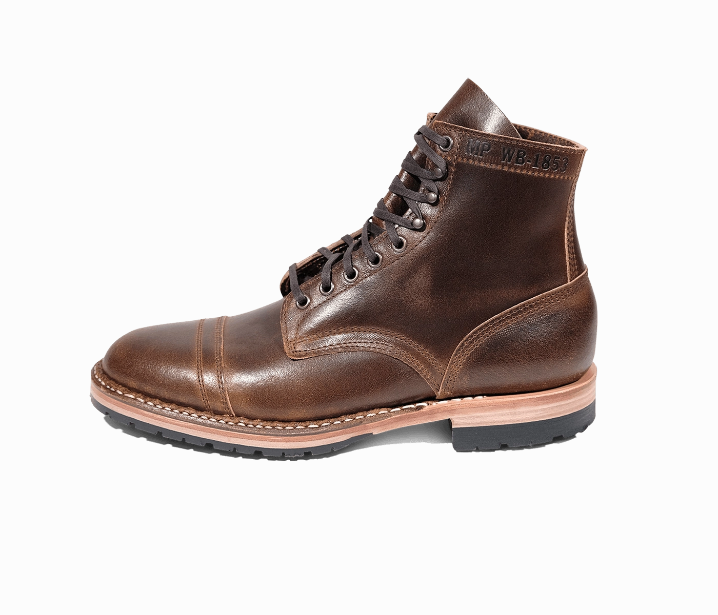 MP-Sherman Toe Cap (Half Sole) - Waxed Flesh