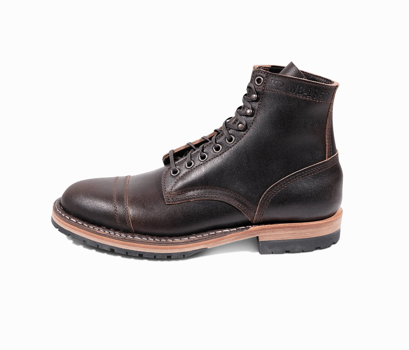 MP-Sherman Toe Cap (Half Sole) - Waxed Flesh