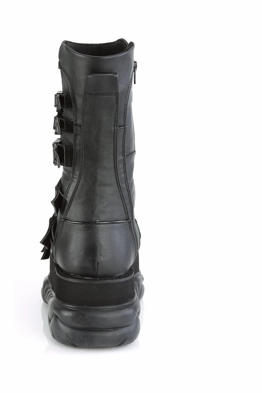 NEPTUNE-210 Black Vegan Leather Knee Boot