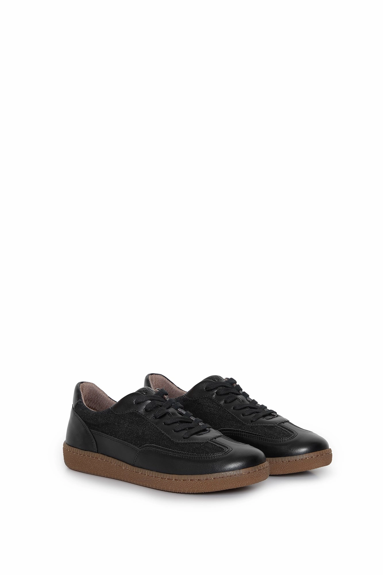 Nomad Moon Vegan Wheat & Corn Leather Sneakers | Black