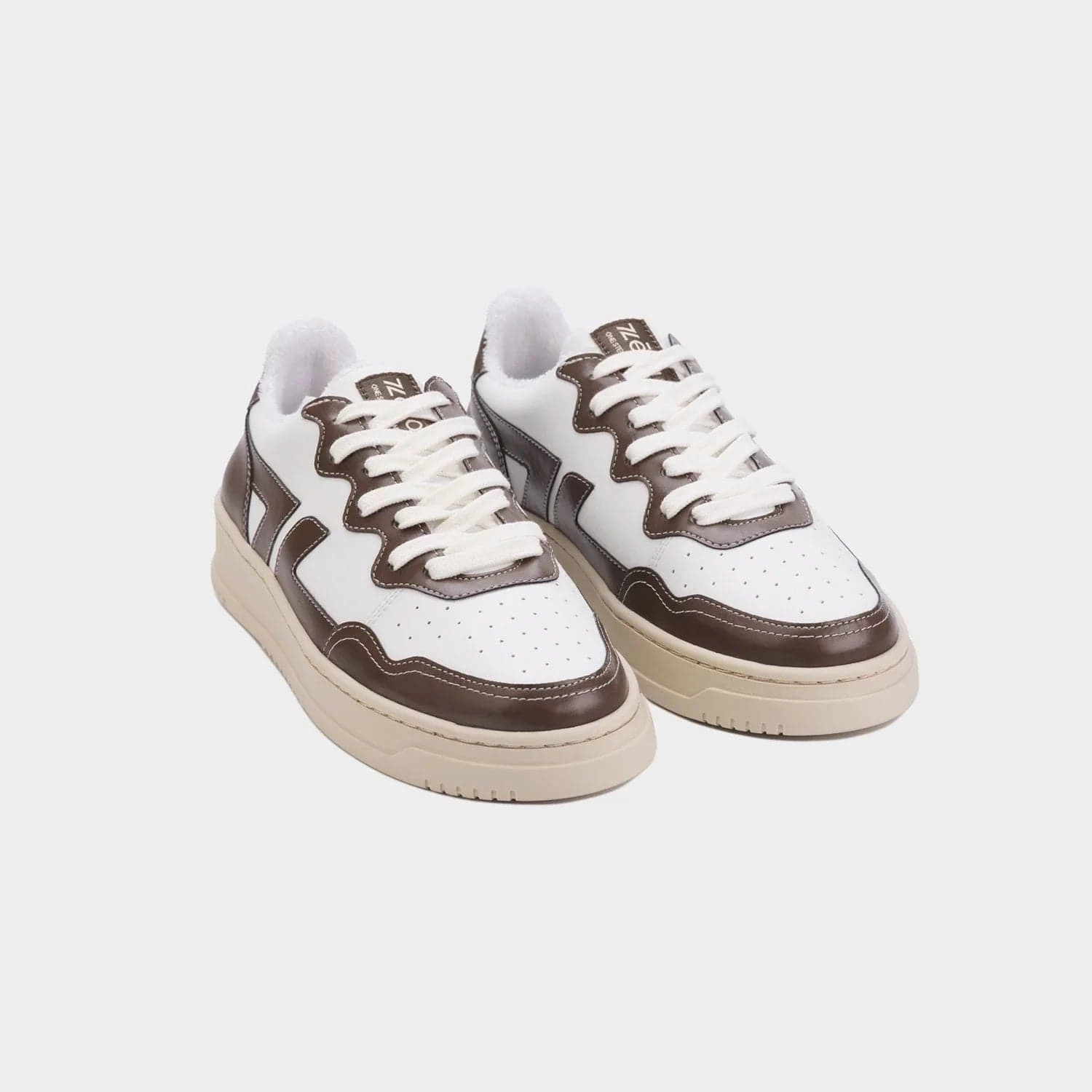 Olea Unisex Recycled Vegan Olive Leather Sneakers | Brown