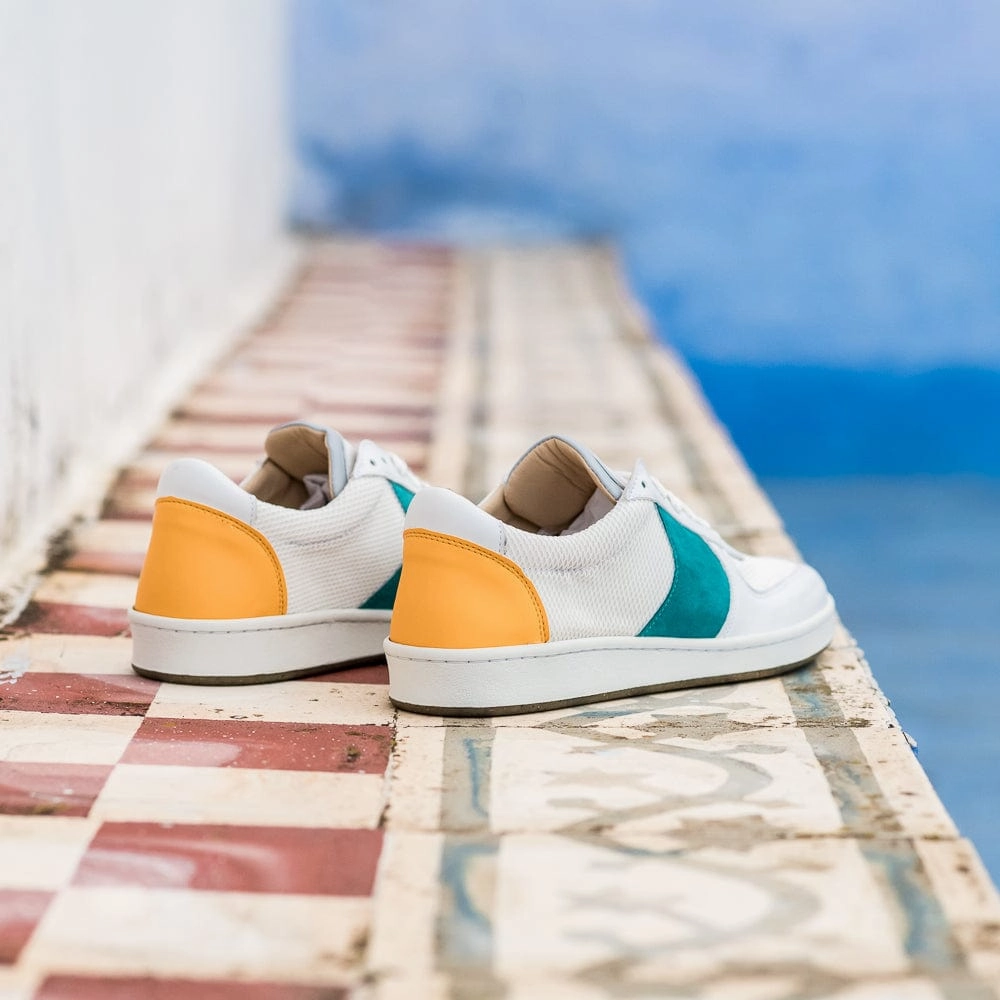 Orient Recycled Unisex Vegan Sneakers | Saffron & Jade