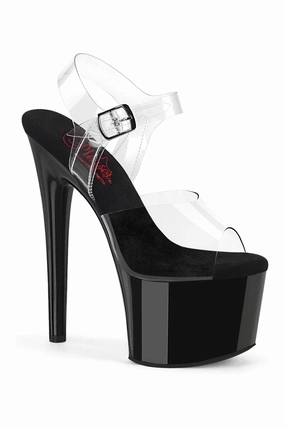 PASSION-708 Clear Vinyl Sandal