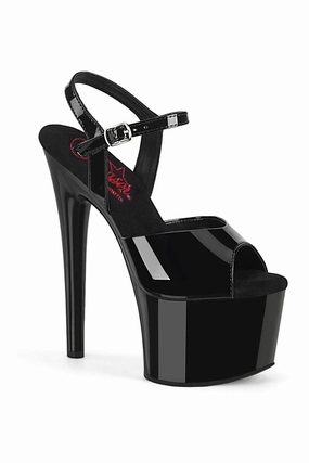 PASSION-709 Sandal | Black Patent