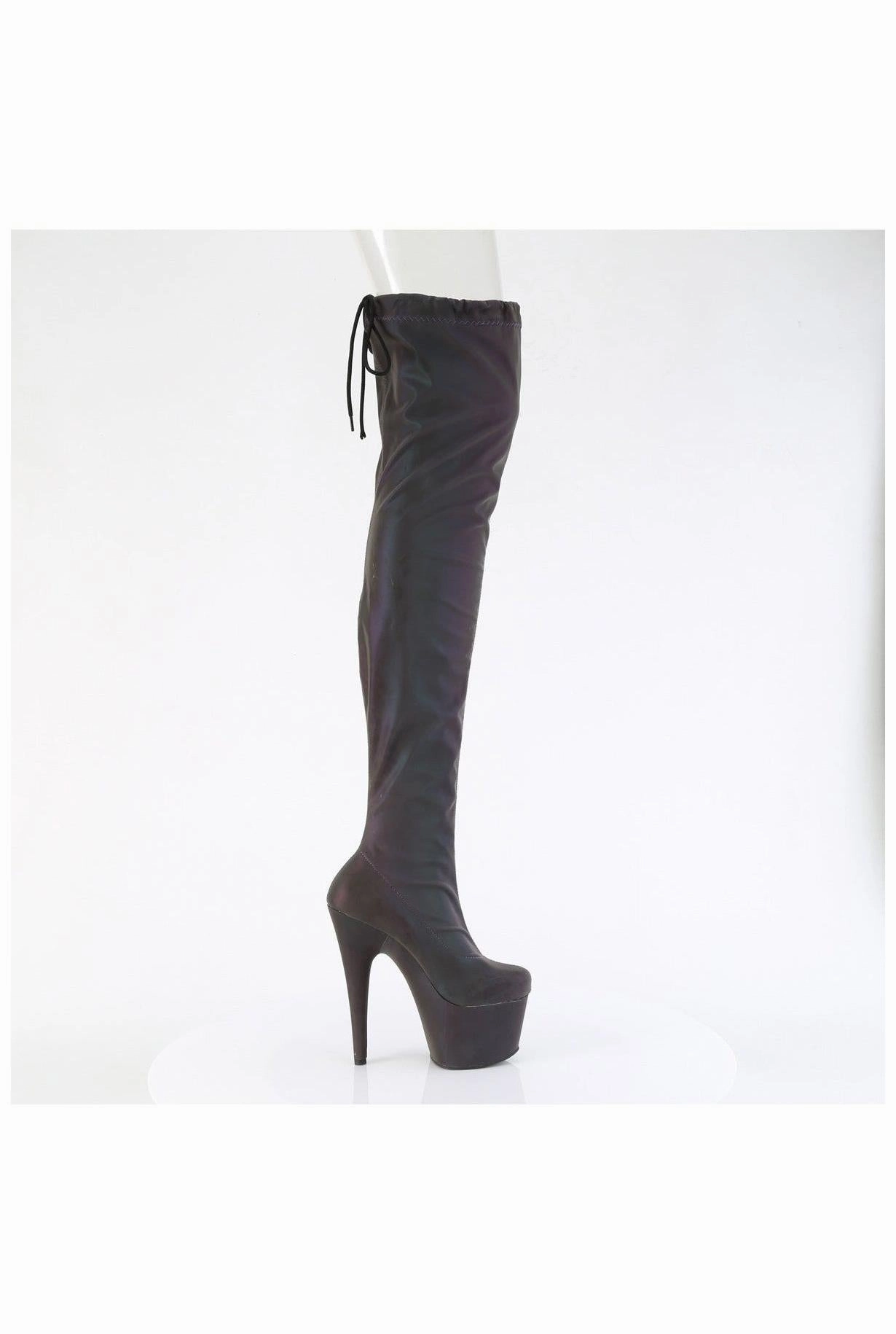 Pleaser ADORE-3008REFL Thigh Boot