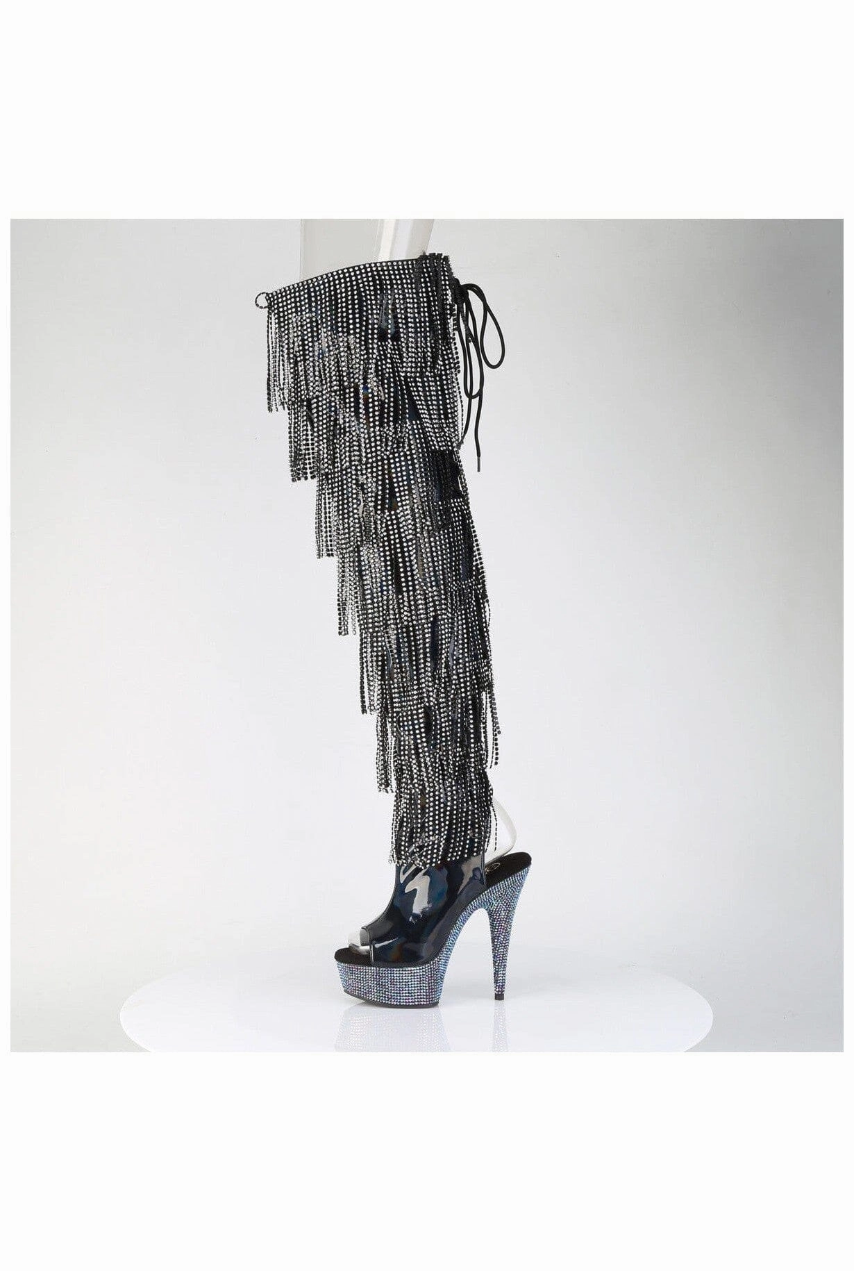 Pleaser BEJEWELED-3017HG-RSF Thigh Boot