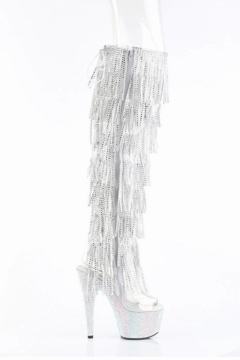 Pleaser BEJEWELED-3019C-RSF Thigh Boot