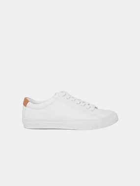 R-Kind Unisex Vegan Leather Sneakers | Moon White