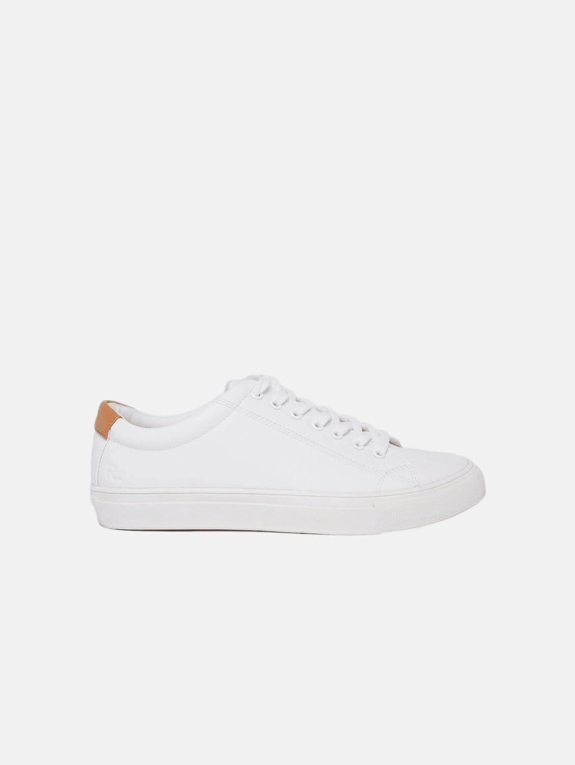 R-Kind Unisex Vegan Leather Sneakers | Moon White