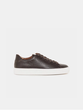RC Berlin Vegan Corn Leather Crack Sneakers | Brown