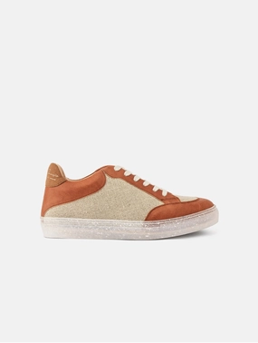 RC Recycled Vegan Leather Sneakers | Off Cognac