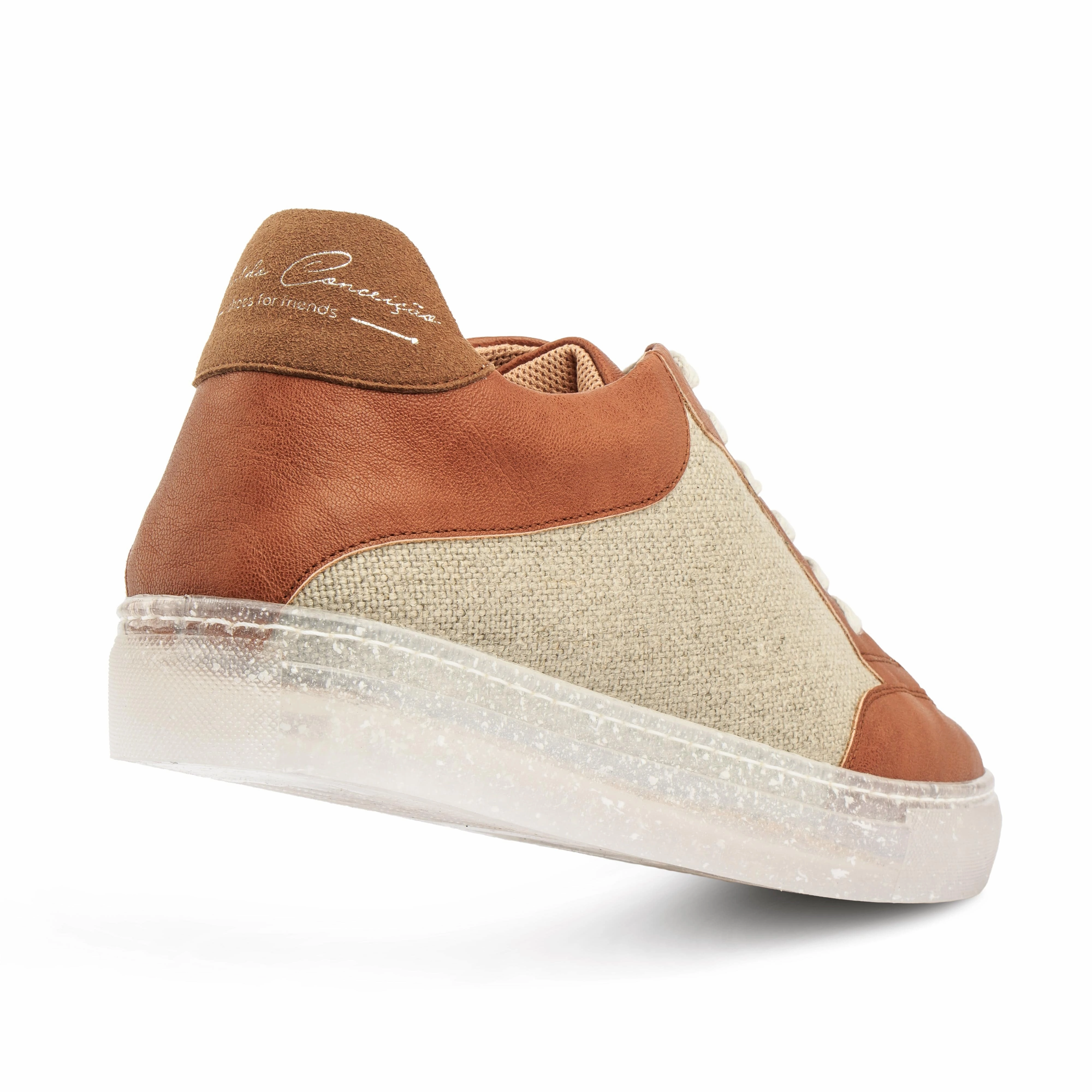 RC Recycled Vegan Leather Sneakers | Off Cognac