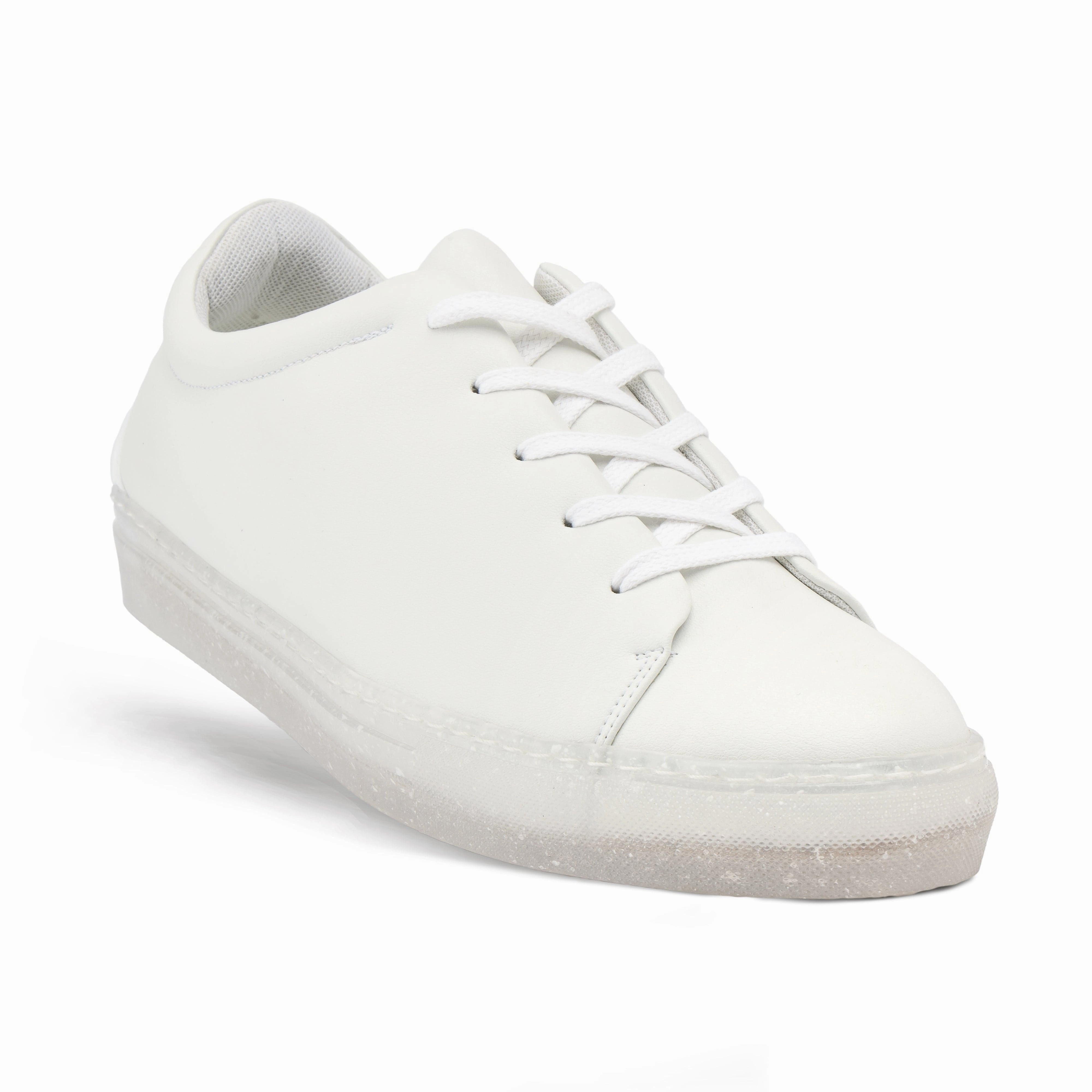 RC Recycled Vegan Leather Trainers | White