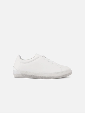 RC Recycled Vegan Leather Trainers | White
