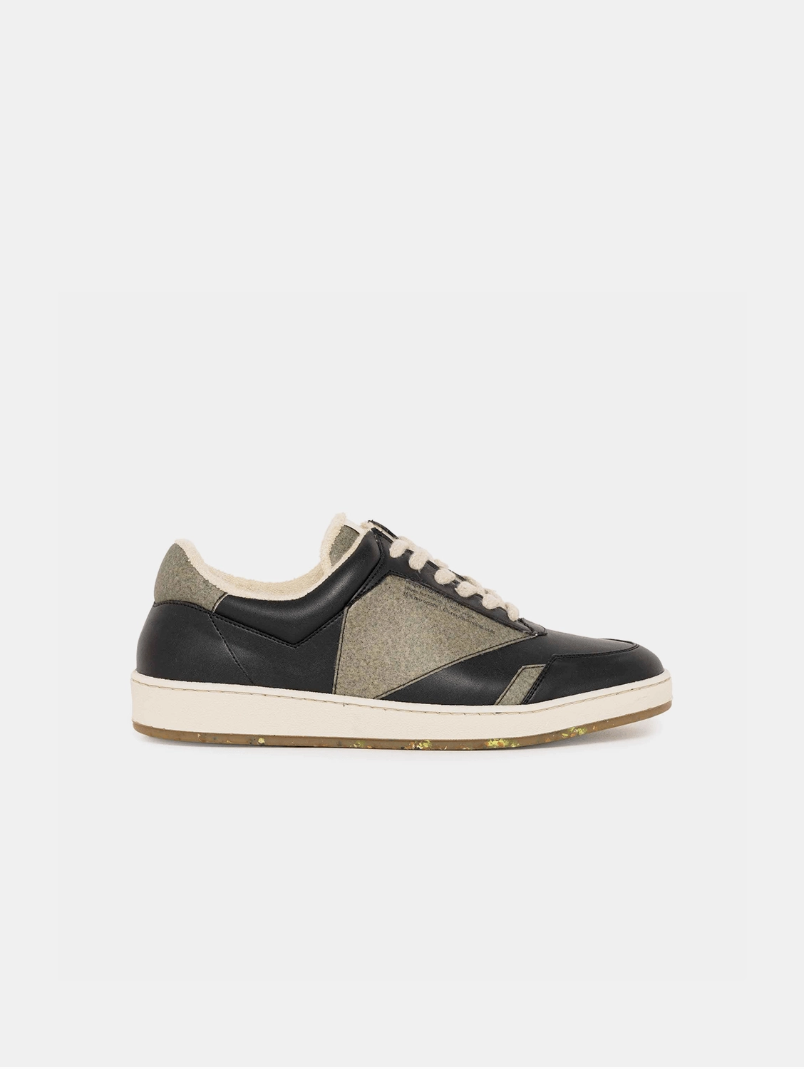 RC Retro Vegan Leather Tea Waste Sneakers | Black