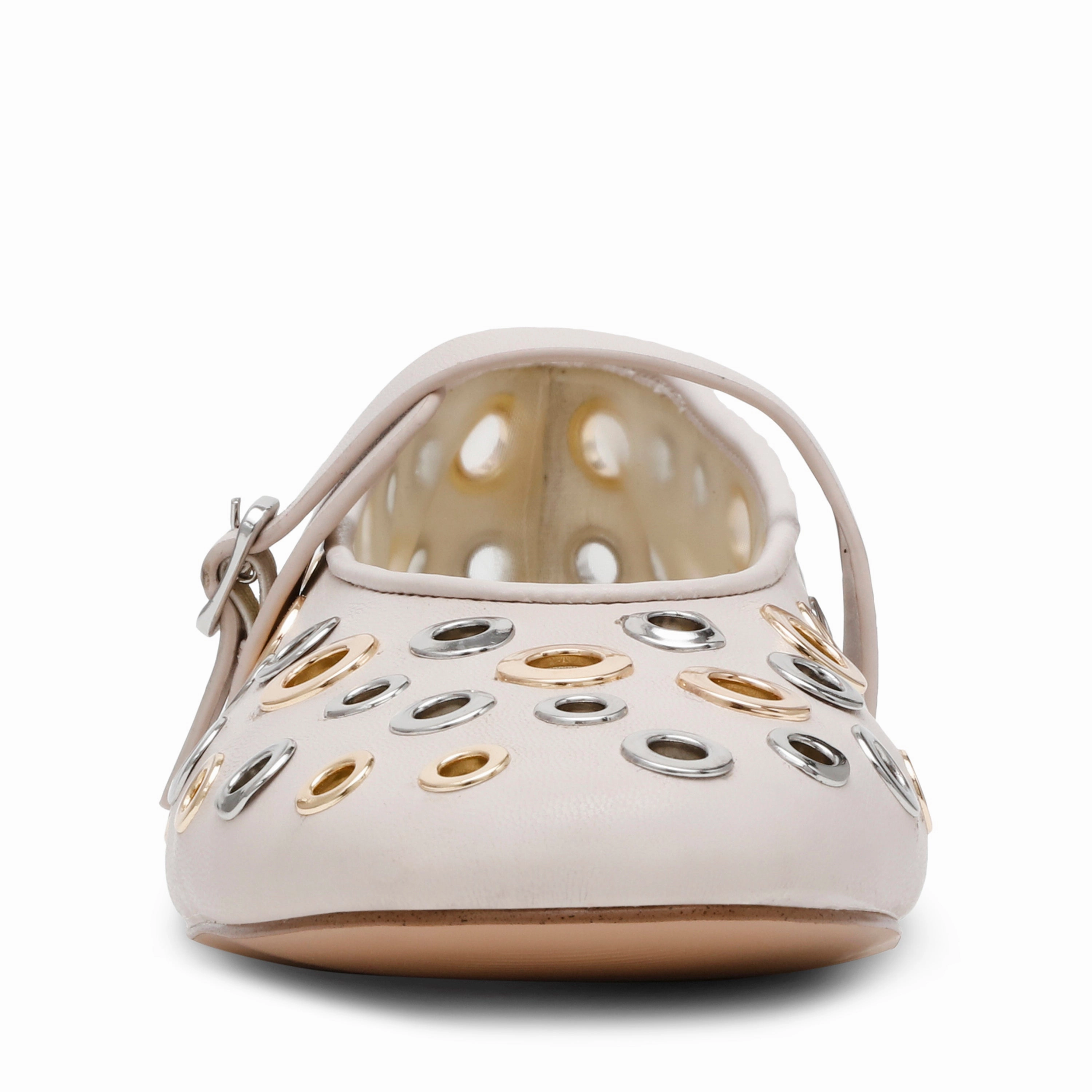 Rejoice-S Flat Shoe BONE / SILVER GOLD