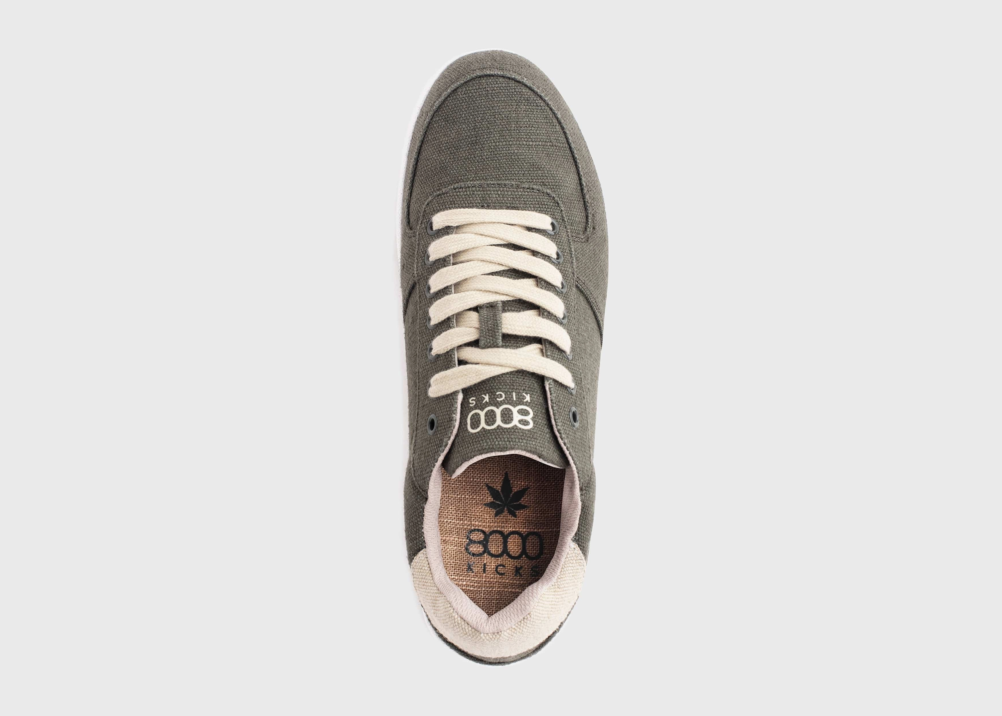 Seeker Women's Vegan Hemp Sneakers | Dark Green