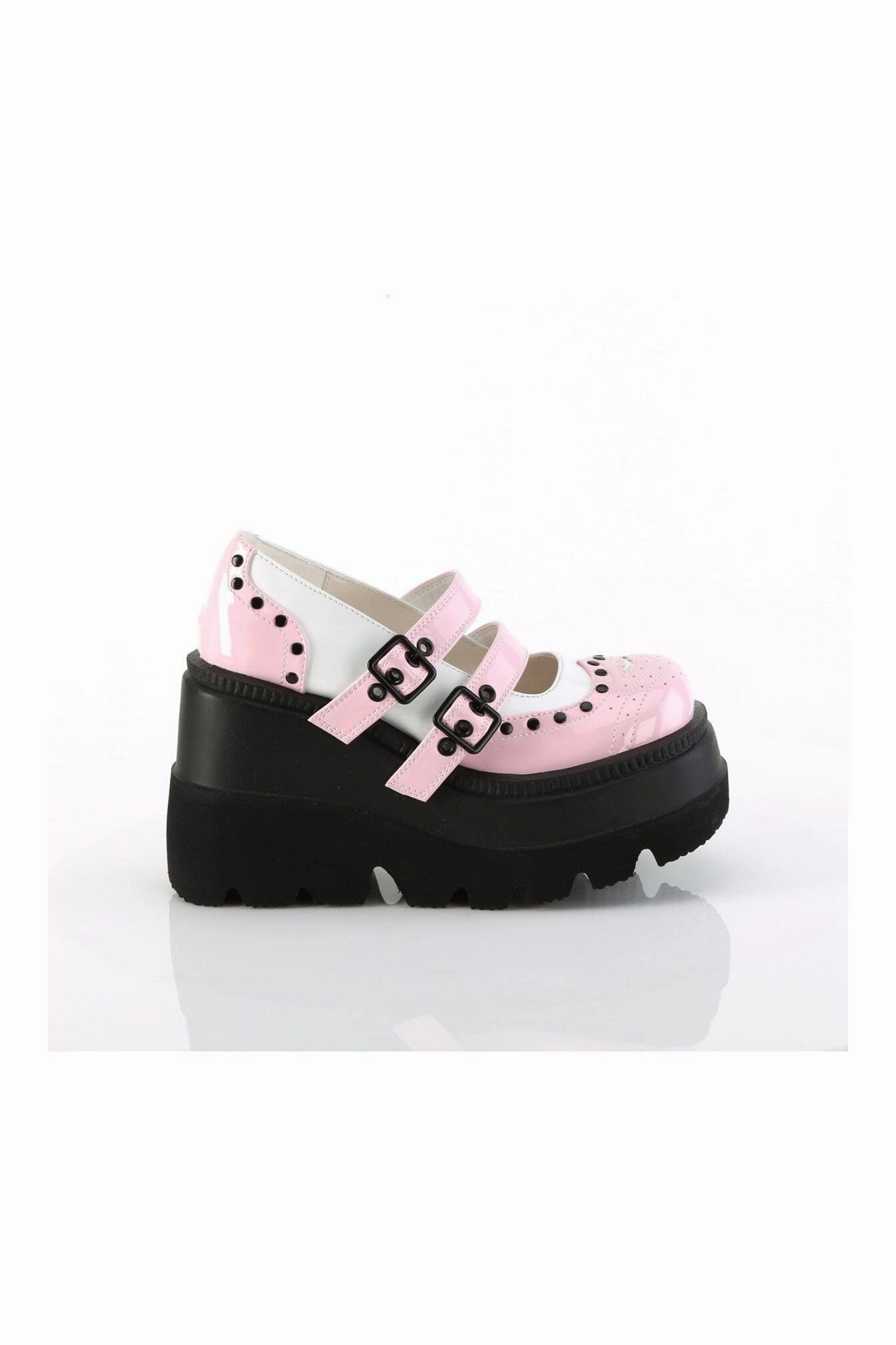 SHAKER-27 Pink Patent Mary Janes
