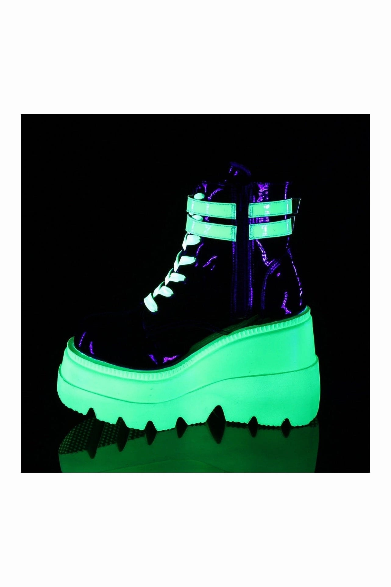 SHAKER-52 Black Patent Ankle Boot