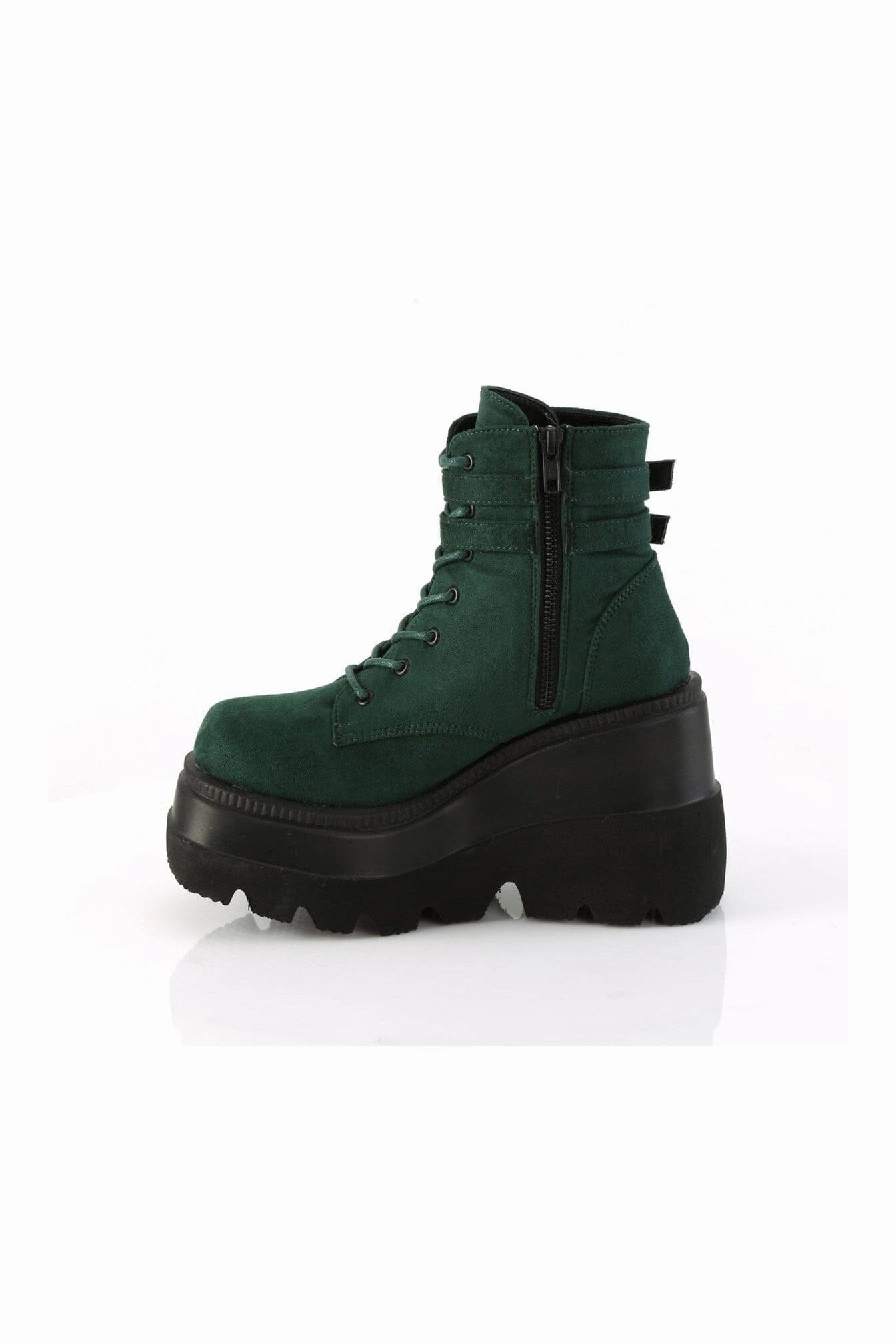 SHAKER-52 Green Vegan Suede Ankle Boot