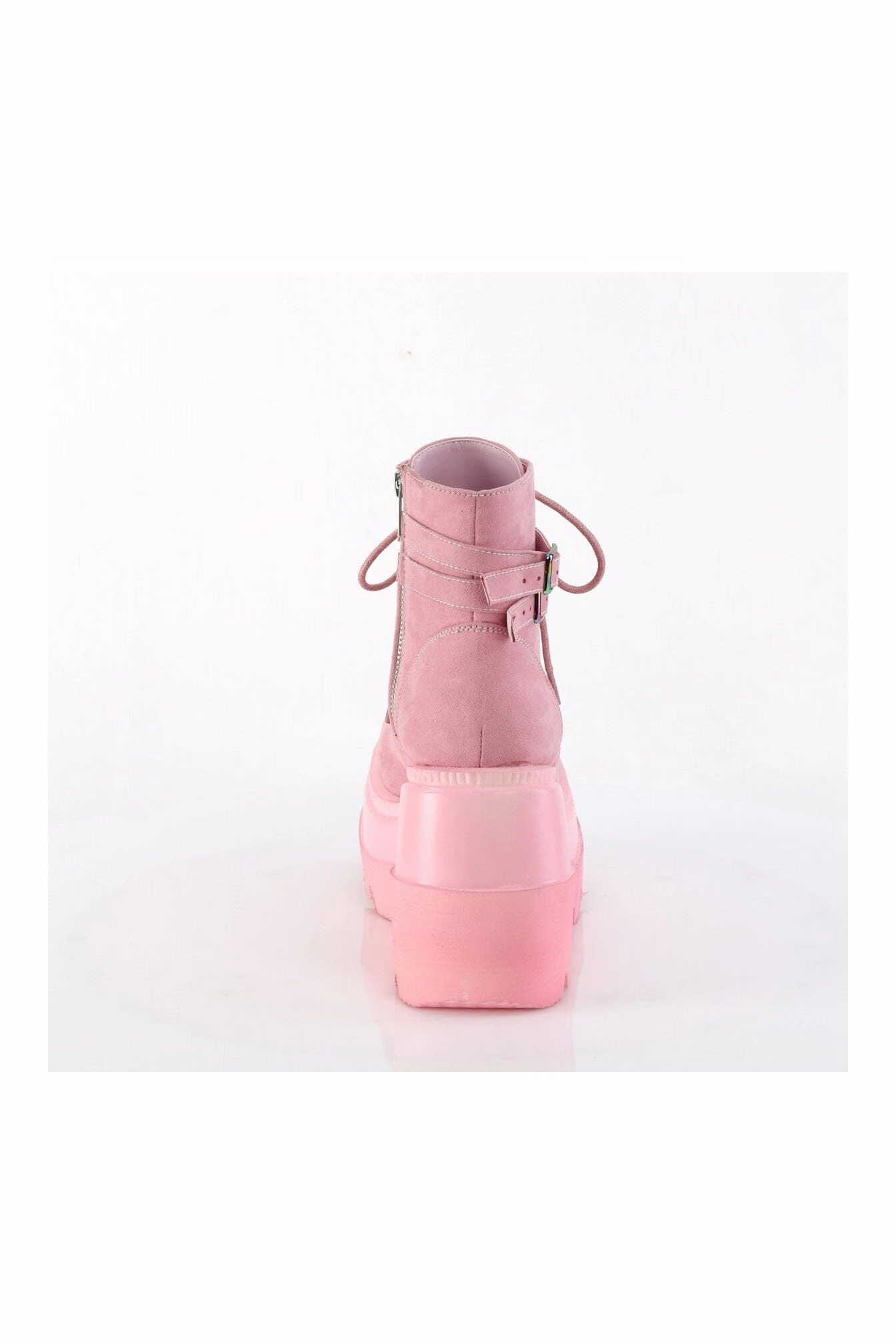 SHAKER-52 Pink Vegan Suede Ankle Boot
