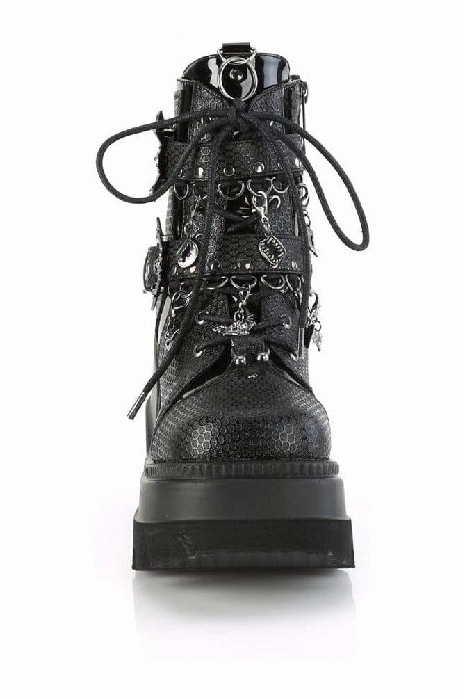 SHAKER-66 Black Vegan Leather Ankle Boot