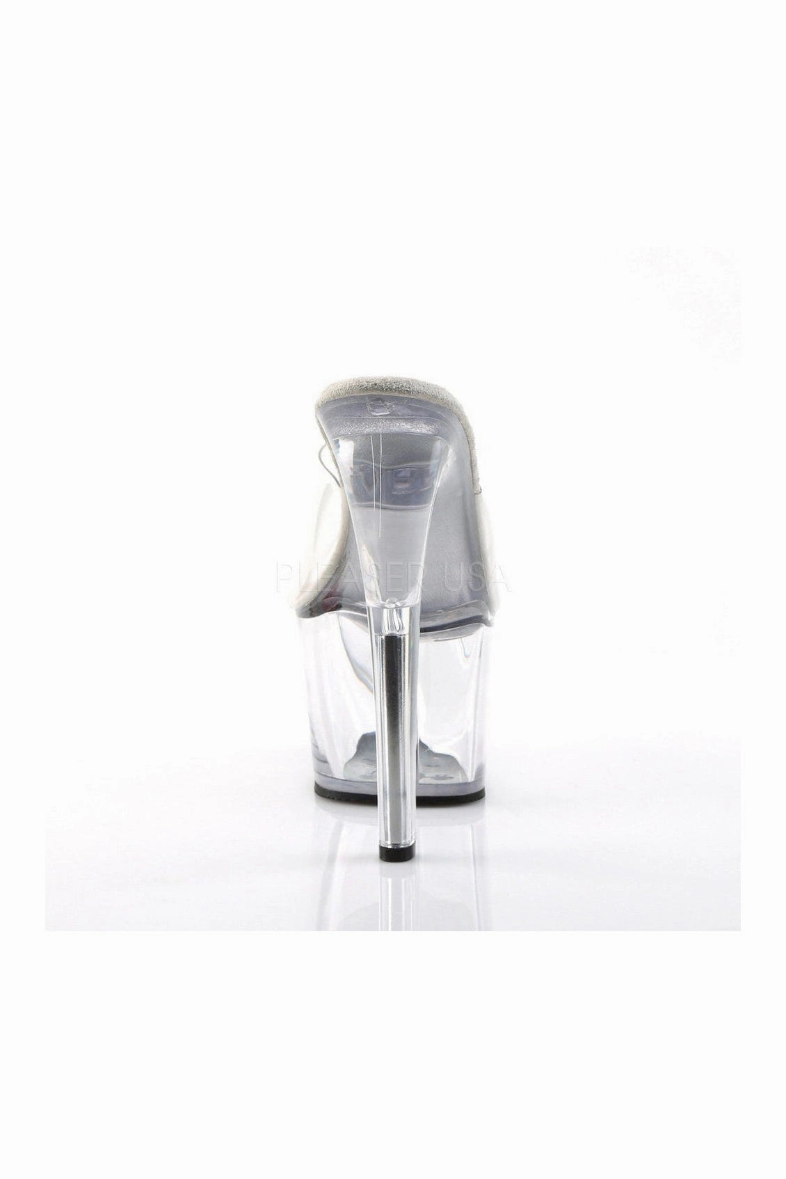 SKY-301 Platform Sandal  | Clear Vinyl