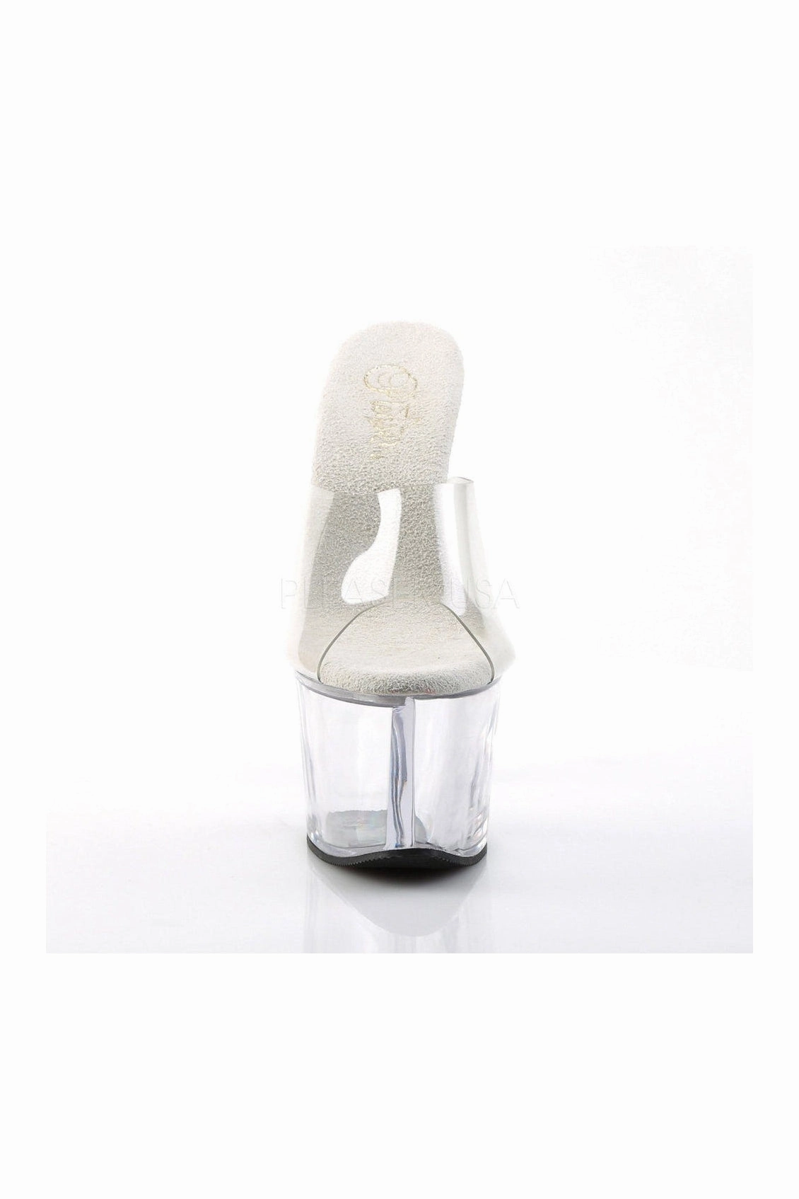 SKY-301 Platform Sandal  | Clear Vinyl