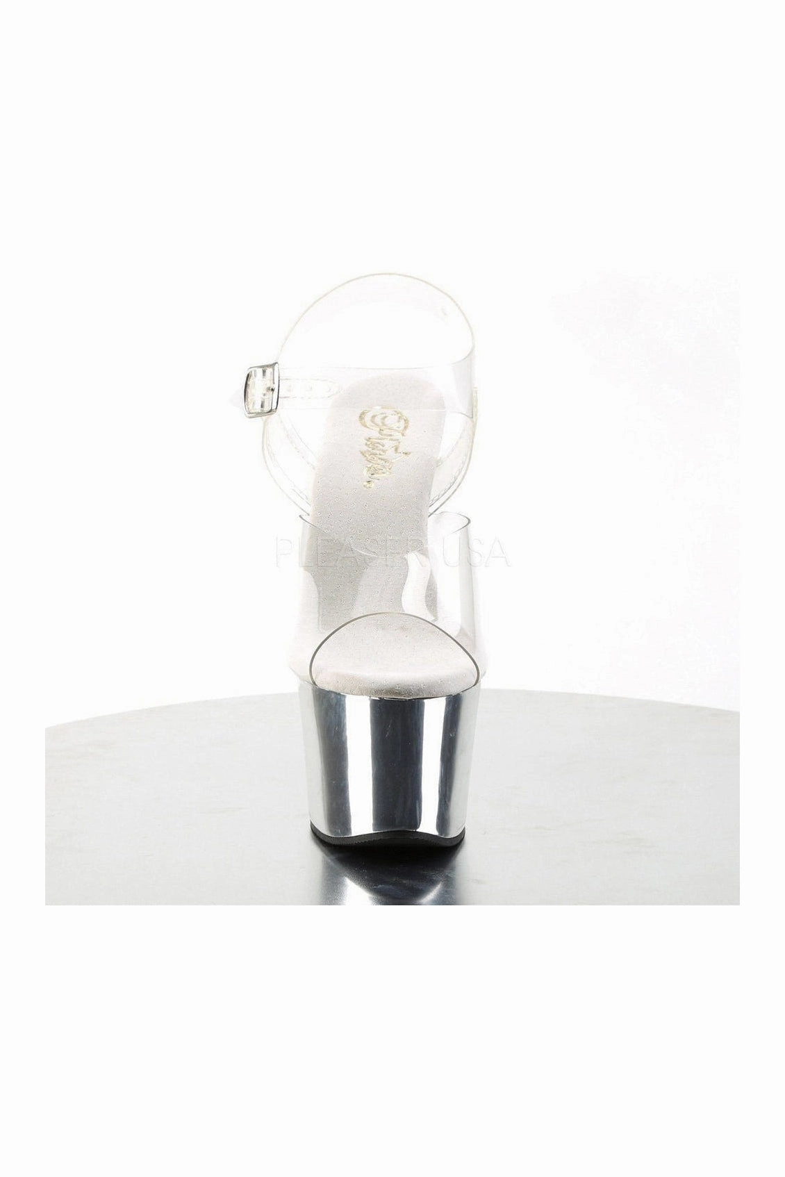 SKY-308 Platform Sandal  | Clear Vinyl