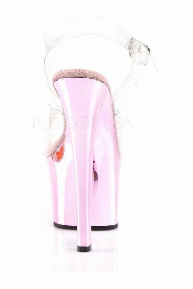 SKY-308 Platform Sandal  | Clear Vinyl