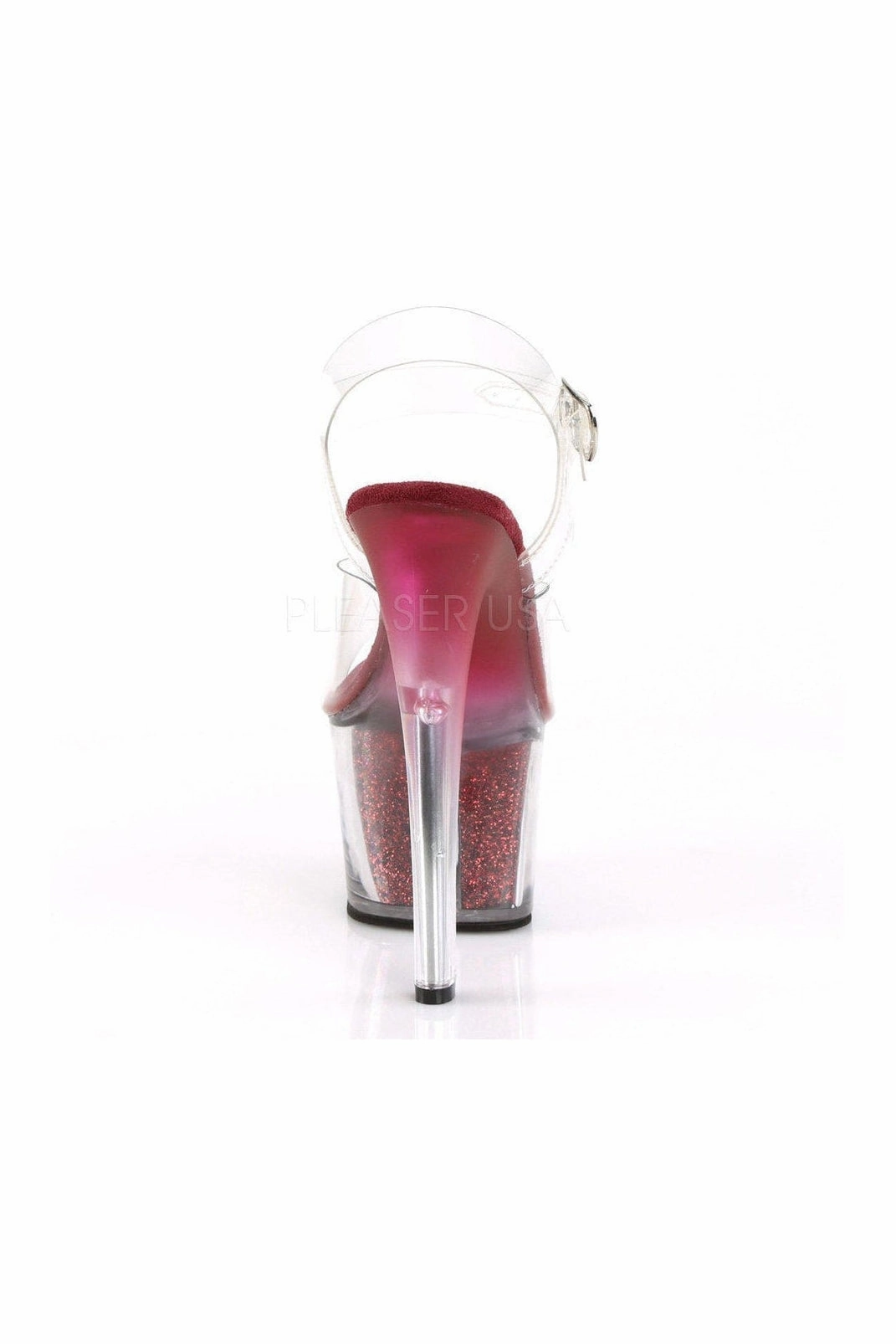 SKY-308G-T Platform Sandal  | Clear Vinyl