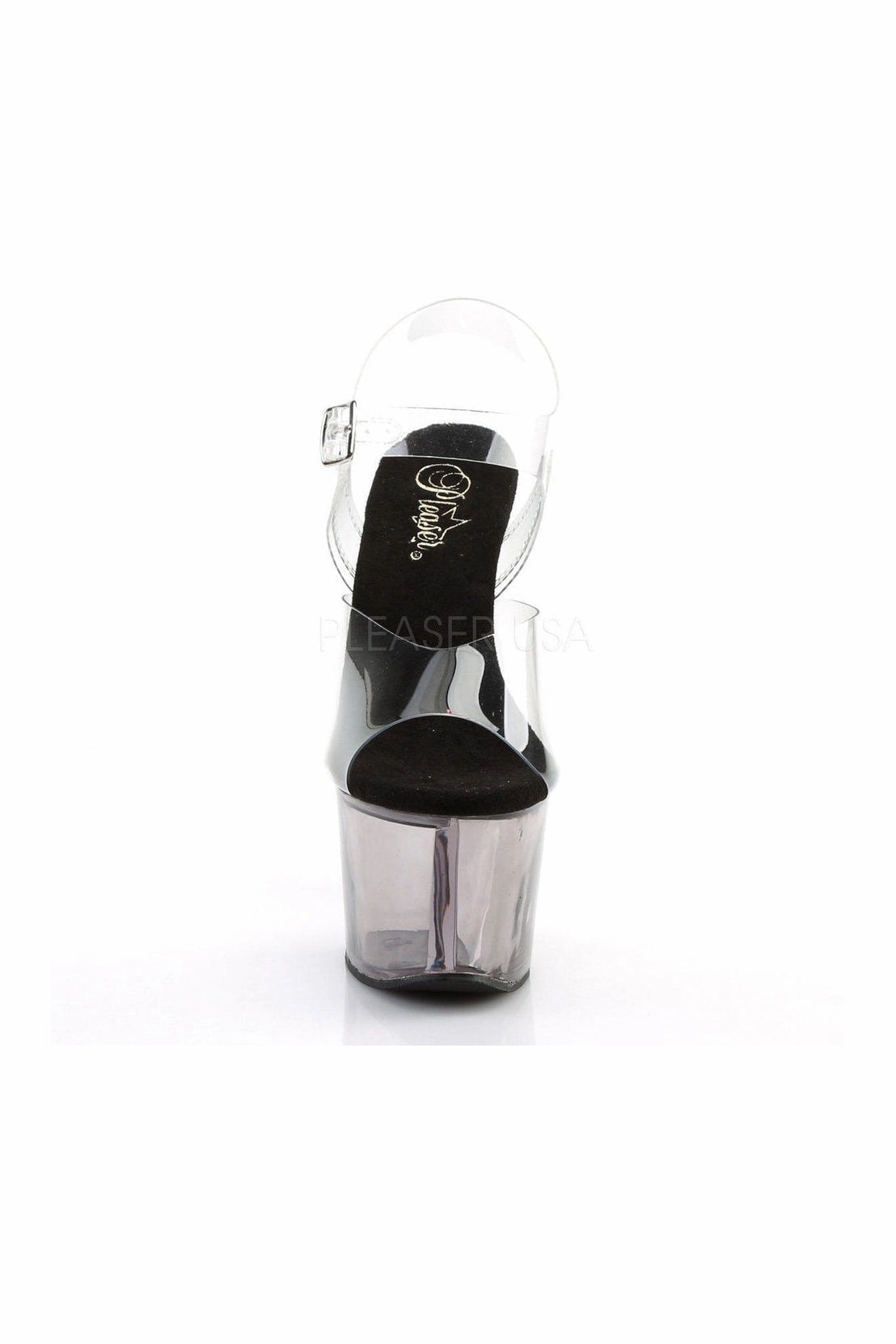 SKY-308T Platform Sandal  | Clear Vinyl